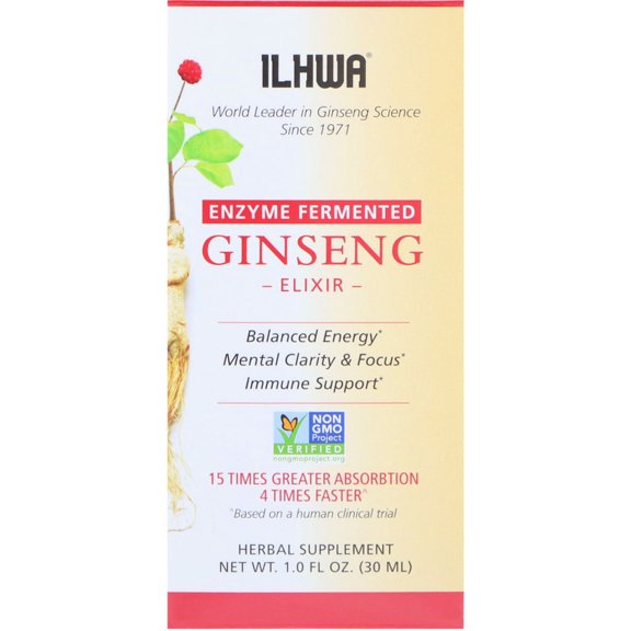 Ilhwa Ginseng, Elixir, Enzyme Fermented, 1.0 fl oz (30 ml)