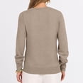 thumbnail image 6 of Garbnen Sweater for Women Knitted Basic V Neck Women Long Sleeve Shirt Lightweight Soft Fall Winter Warm Dressy Women's Tunic Tops XL, 6 of 6