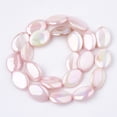 thumbnail image 2 of AB Color Freshwater Shell Beads Strands Dyed Oval Lavender Blush 17~18x12.5x4~5mm Hole: 1mm about 22pcs/strand 15.7 inch, 2 of 2
