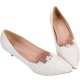 thumbnail image 3 of EeaseMX 1 par de zapatos de tacón alto con encaje puntiagudo para novia, sexys, para boda (blancos), 3 of 8