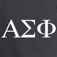 thumbnail image 3 of CafePress - Alpha Sigma Phi Greek Letters White Long Sleeve T Shirt - Long Sleeve Dark T-Shirt, 3 of 4