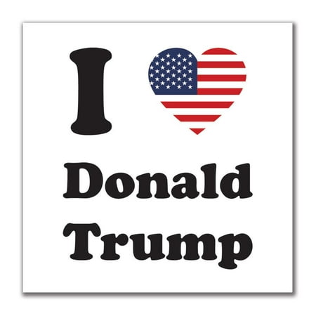 Election 2016 I Heart Donald Trump 4in. Square
