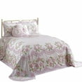 thumbnail image 3 of Better Trends / Pan Overseas Bloomfield Twin Bedspread 81" X 110" Rose, 3 of 3