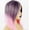Pink, variant on Medium-Parted Short Straight Hair Wig - Versatile Gradient Bob for Trendy Styles