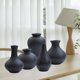 thumbnail image 5 of Floreros Arreglos florales perfecl Paquete de 5 jarrones decorativos cerámica negro, 5 of 8