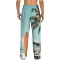 thumbnail image 6 of Cauagu Vintage Surf Van Beach Mens Pajama Pants Sleep & Lounge Pants,PJ Bottoms with Pockets-Small, 6 of 7