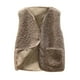 thumbnail image 1 of Chaquetas para mujer Chaleco de bolsillo Abrigo Chaqueta corta Invierno Sin mangas Botón de lana Ropa de abrigo sólida Odeerbi  ODB-3, 1 of 4