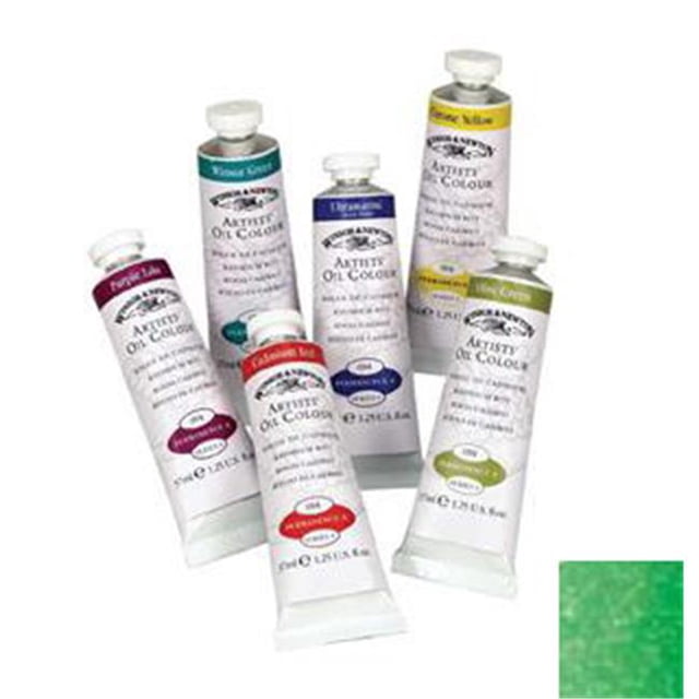 Winsor & Newton 1214481 37ml Artists Oil Color - Permanent Green