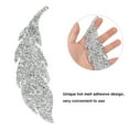 thumbnail image 3 of Rhinestones Patches, 5Pcs Leaves Pattern Rhinestones Applique Iron On Patches For DIY Clothes Backpacks Jeans T-Shirt, 3 of 8