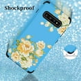thumbnail image 4 of for Samsung Galaxy S23 S22 S21 Ultra Plus Case, Exquisite Durable Silicone + PC Phone Case, Charming Floral Pattern Protector Cover Full Body Rugged Bumper(Purple,S22), 4 of 8