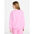 thumbnail image 3 of No Boundaries Fleece Oversized Sweatshirt with Long Sleeves, Women’s Sizes XXS-4X, 3 of 5