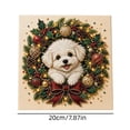 thumbnail image 7 of syligr Puppy Christmas Diamond Art for Adults, Cute Dog Christmas Pearl Art Kits, DIY Pearl Diamond Kit, Animals Bead Crafts Ornament, Xmas Party Decorations for Mantel, Unique Gift/Favors, 7 of 7