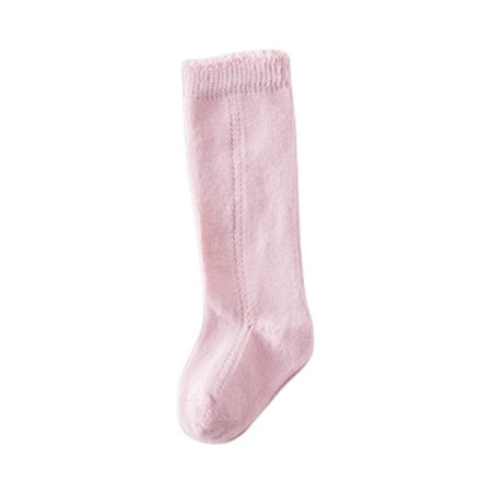 

Binpure Baby Girls Boys Socks Elastic Solid Non-slip Soft Lightweight Long Socks for Fall Winter