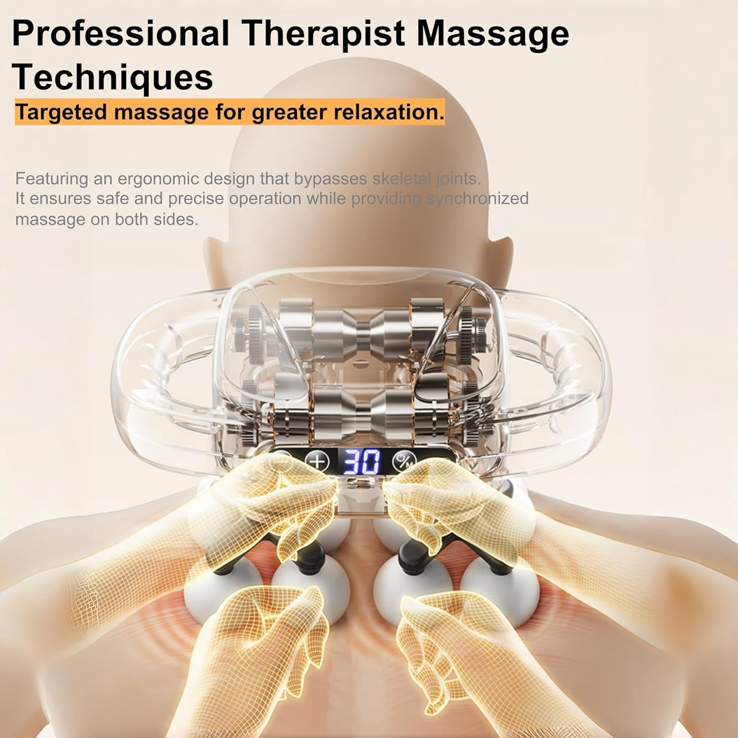 Mini Massage Gun with 16 Heads, Deep Tissue Percussion Massager for Whole Body Relief