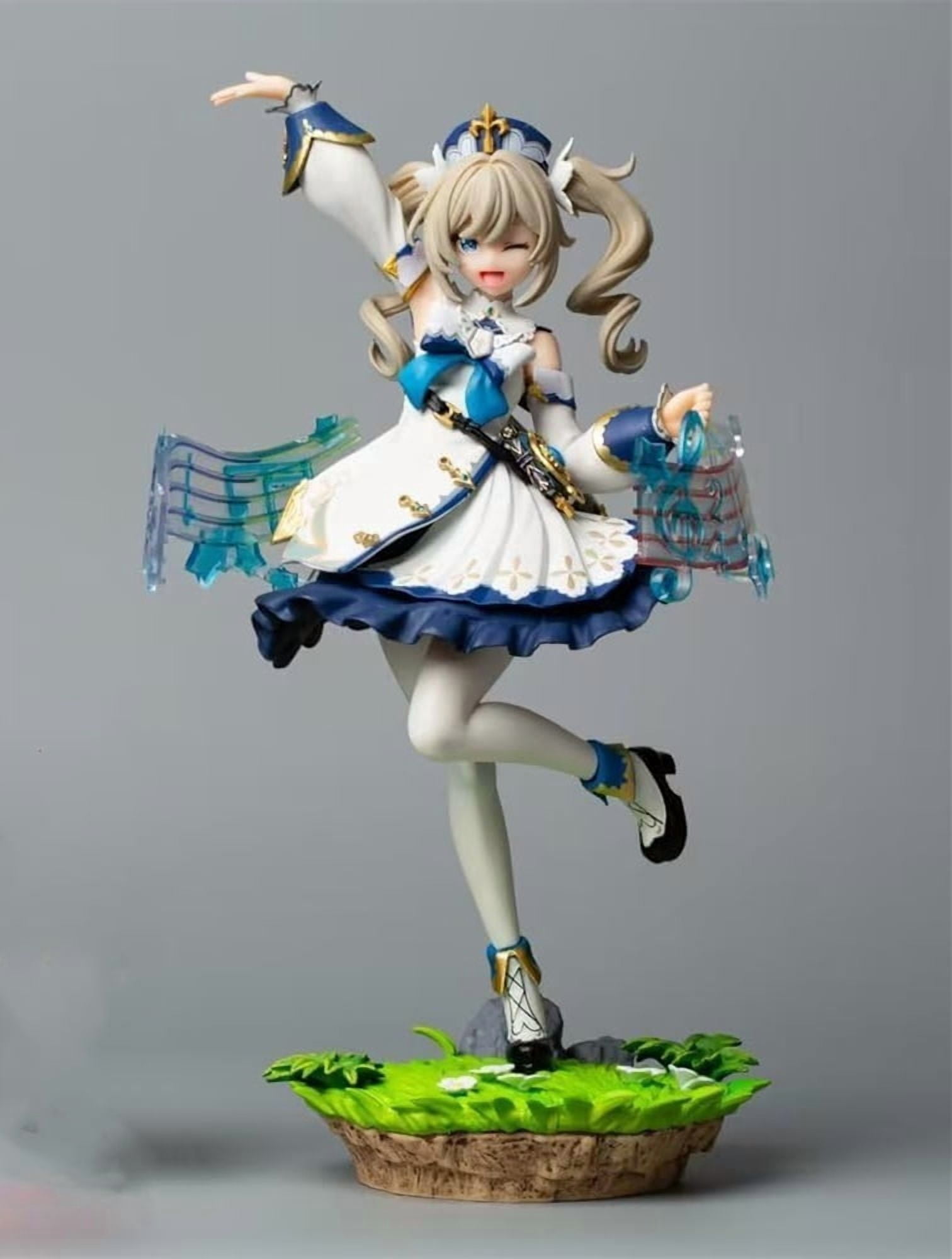 Barbara Figure Genshin Impact Happy Barbara Anime Figures 25cm/9.8inch PVC Character Action Model Figure Statue Decoration Ornament Gifts