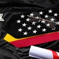 thumbnail image 5 of Chad Mix United States Black American Flag Graduation Stole Shawl Sash Scraf Gift For Abroad Student International Study, 5 of 6