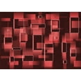 thumbnail image 1 of Ahgly Company Machine Washable Indoor Rectangle Transitional Maroon Red Area Rugs, 8' x 10', 1 of 7