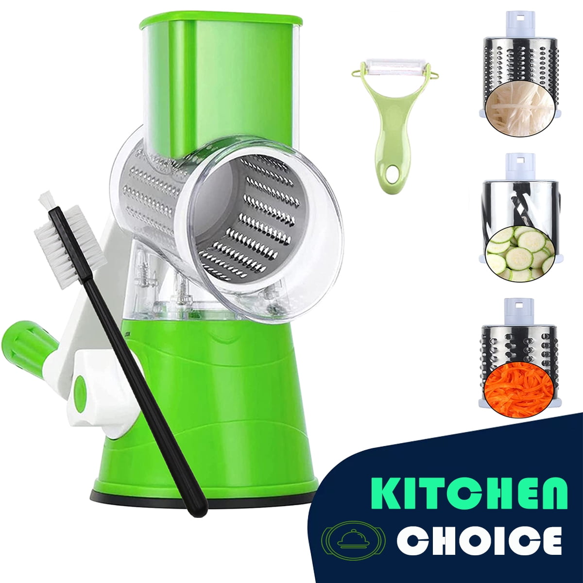 MEKBOK Manual Rotary Cheese Grater Cheese Shredder Vegetable Slicer