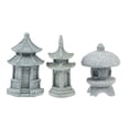 thumbnail image 1 of 3 faroles de torre de pabellón simulados, decoración elegante de paisaje, gris claro, 1 of 5