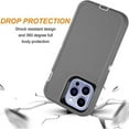 thumbnail image 4 of Entronix Heavy Duty Case Designed for Apple iPhone 16 Pro, Triple Layer Protection Shockproof Dropproof Dustproof Anti-Scratch Phone Case Cover for Apple iPhone 16 Pro, Grey, 4 of 5