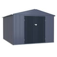 thumbnail image 3 of VEIKOUS 8'x12' Outdoor Storage Shed, Metal Tool Storage Sheds, w/Lockable Door & Air Vent, Suitable for Garden, Patio, Gray, 3 of 11