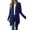 Navy Blue, variant on Mengpipi Women's Cardigans Fall Spring Winter Long Sleeve Open Front Draped Irregular Hem Solid Color Casual Lightweight Basic Regular Fit Outerwear Coat S-3X
