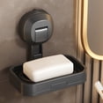 thumbnail image 2 of SLYNSHome Soap Holder for Bathroom,Wall Mounted Bar Soap Dish - Suction Cup Type - Drill-Free - Removable - Soap Tray for Shower,Toilet Kitchen Organizers and Storages (Gray), 2 of 7