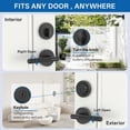 thumbnail image 3 of Matte Door Handles Interior Knurled Privacy Door Handles Heavy Duty Door Lever for Bedroom or Bathroom Reversible Keyless for Left Right Handed Doors AM, 3 of 7