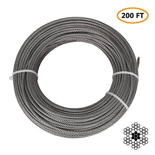 1/8" Stainless Steel Aircraft Cable, Marine Grade T316 Stainless Steel