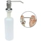 thumbnail image 1 of Dispensador de jabón para fregadero o dispensador de loción para fregadero de cocina, níquel cepillado, barra dispensadora de jabón para fregadero, 1 of 5