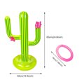 thumbnail image 2 of Swimming Pool Inflatable Cactus PVC Toss Game Fun Party With 4 Ring Kids Adults, 2 of 10