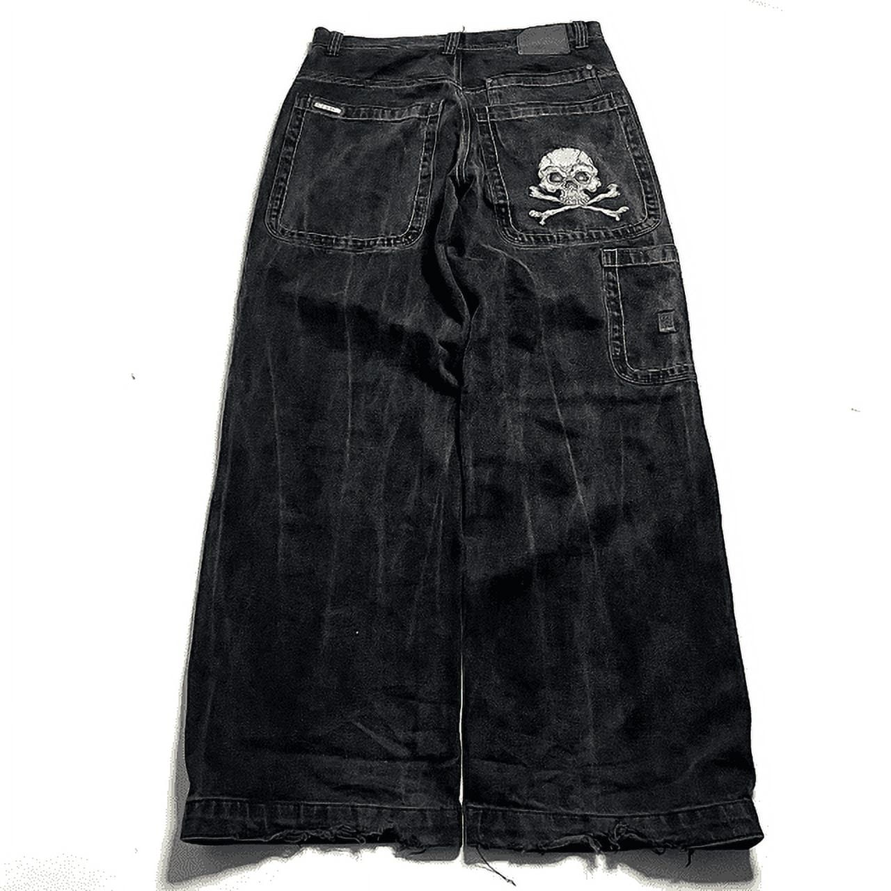 JNCO Jeans New Y2K Harajuku Hip Hop Letter Embroidered