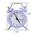 thumbnail image 2 of Reloj despertador de metal inoxidable de aleación silenciosa con dos campanas QVH, 2 of 5