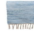 thumbnail image 4 of Fennco Styles Amalfi Collection Rustic Tasseled Chindi 100% Pure Cotton 16 x 72 Inch Table Runner – Aqua Table Runner for Banquets, Dinner Parties, Special Events and Home Décor, 4 of 5