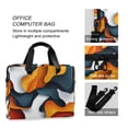 thumbnail image 4 of FORMRS 16" Laptop Bag Carrying Sleeve Case with Handle Travel Shoulder Briefcase, Abstract Wavy, 4 of 8