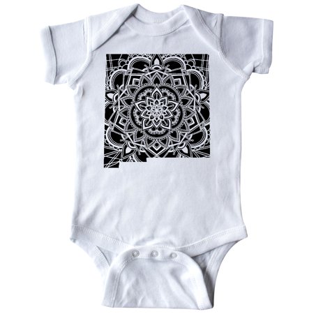 

Inktastic New Mexico Silhouette Mandala Gift Baby Boy or Baby Girl Bodysuit