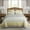 Grey & Yellow Floral, variant on JML Bedspread Set, King, Boho Pattern, 3 Piece