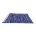 thumbnail image 2 of Ahgly Company Machine Washable Indoor Rectangle Oriental Blue Modern Area Rugs, 7' x 9', 2 of 4