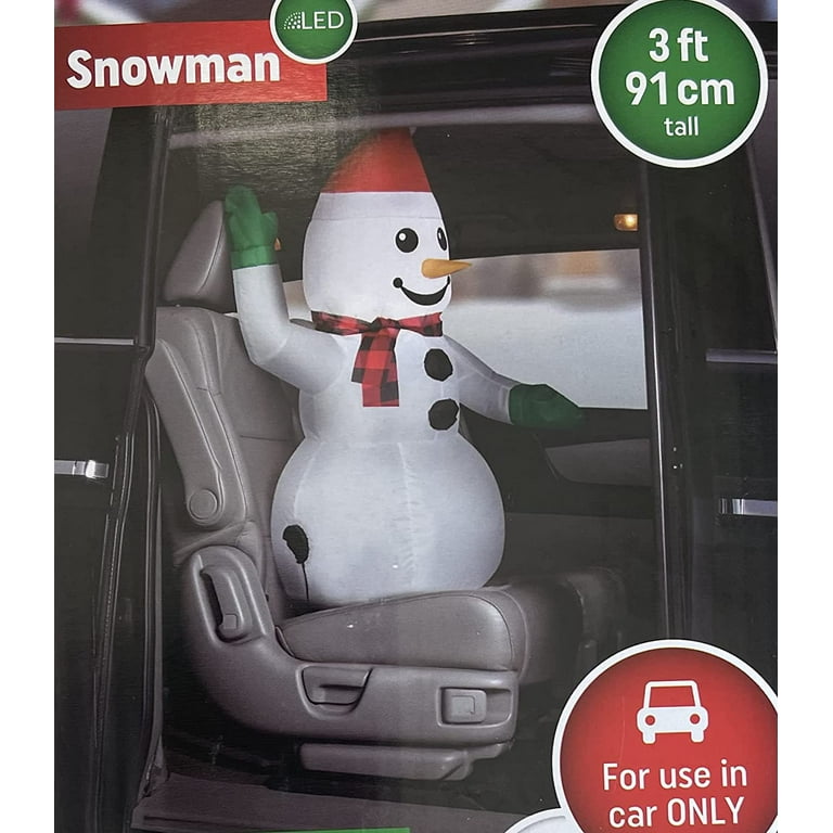  Gemmy Car Buddy Inflatable Snowman Airblown Inflatable