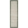 Safavieh Himalaya Collection HIM580B Handmade Light Grey and Dark Grey Premium Wool Runner (2'3" x 8')