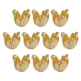 thumbnail image 1 of OULII 10Pcs Copper Flower Bead Caps Artistic Accessory For Beginners Crafting, 1 of 8