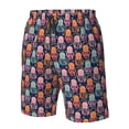 thumbnail image 4 of Zufioo Octopus in love for Men's Casual Beach Shorts, Sports Fitness Quick-drying Drawstring Shorts with Pockets for Home Wear-Medium, 4 of 6