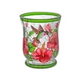 thumbnail image 1 of Colibri Avec Hibiscus craquelé verre Photophore, 1 of 1
