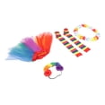 thumbnail image 3 of Conjunto de disfraz de Halloween, faldas de tul coloridas, accesorios para el cabello de rosas artificiales, conjunto de corona para fiesta de graduación, 3 of 5