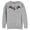 Athletic Heather, variant on Men's Batman Logo Geometric Wing Sweatshirt Charcoal Heather Small