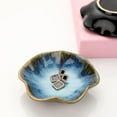 thumbnail image 6 of Ceramic Jewelry Dish,Leaf Jewelry Tray Key Tray,Jewelry Holder,Small Ring Dish Holder Jewelry Plate Trinket Tray Catchall Tray Nightstand Decor for Entryway Table Room Decor (Blue), 6 of 6