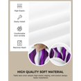 thumbnail image 3 of Dining Room Chair Seat Covers, Abstract Ombre Purple White Geometric Line Halloween Removable Stretch Chair Seat Cushion Slipcovers Protector for Holiday Party Festival Decoration, Set of 6, 3 of 6