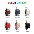 thumbnail image 5 of Colorful Portable PU Leather Golf TEE Case Storage Golf Ball Bag Waist Holder BLACK, 5 of 8