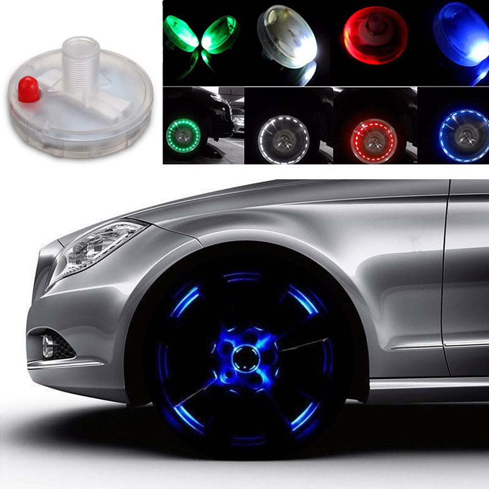 2020 Novelty LED Flash Tyre Wheel Valve Cap Light For Car Bike