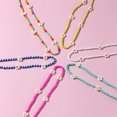 thumbnail image 3 of 6 Pcs Colliers Ras du Cou Perlés Vsco Boho Collier de Fleurs Fait Main Collier Mignon pour Adolescentes Ensemble de Colliers de Plage, 3 of 6
